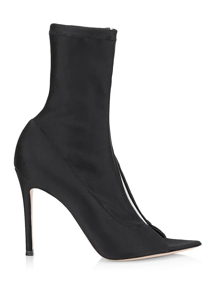 Hiroko Cut-Out Peep-Toe Booties