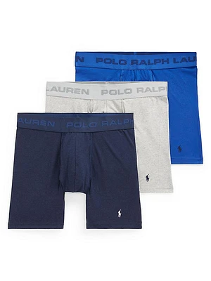 3-Pack Elastic Logo Waistband Boxer Briefs