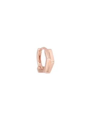 Antifer 18K Rose Gold 2-Row Single Earring