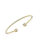 GG Running 18K Yellow Gold Cuff Bangle