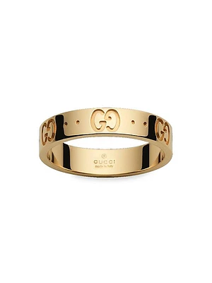 Icon 18K Yellow Gold Thin Band Ring