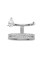 Serti Sur Vide 18K White Gold & 0.98 TCW Diamond Ring