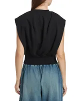 Sleeveless French Terry Top