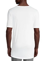 Mercerized Cotton V-Neck T-Shirt