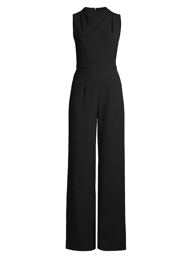 Corinne Sleeveless Flared-Leg Jumpsuit