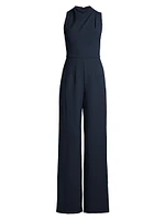 Corinne Sleeveless Flared-Leg Jumpsuit