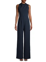 Corinne Sleeveless Flared-Leg Jumpsuit