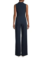 Corinne Sleeveless Flared-Leg Jumpsuit