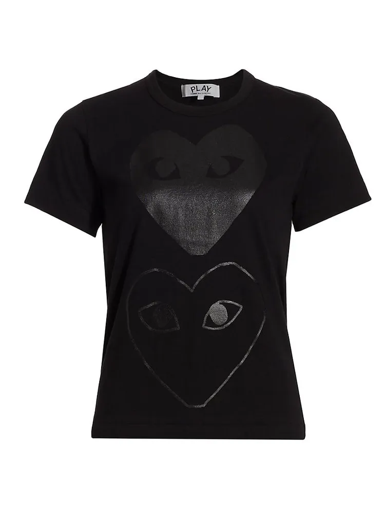 Double Heart Graphic T-Shirt