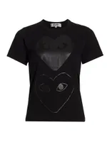 Double Heart Graphic T-Shirt