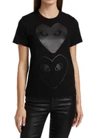 Double Heart Graphic T-Shirt