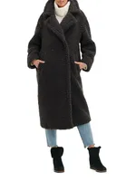 Gertrude Long Teddy Coat