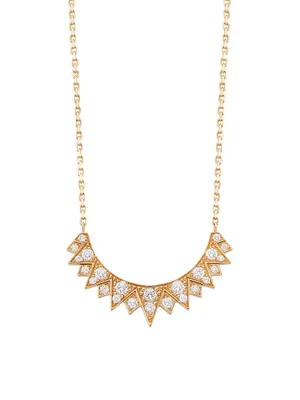 Sunlight 18K Rose Gold & Diamond Pendant Necklace