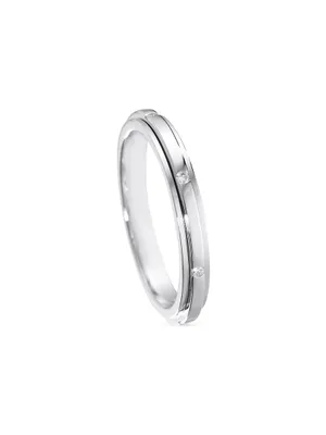 Possession 18K White Gold & 0.06 TCW Diamond Wedding Band