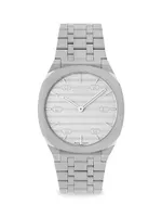 25H Stainless Steel Bracelet Watch, 34MM