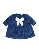 Baby Girl's "My First Hanukkah" Velour Dress