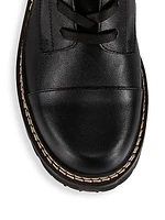 Mallory Leather Combat Boots