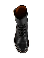 Mallory Leather Combat Boots