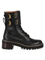 Mallory Leather Combat Boots