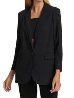 Casual Single-Breasted Blazer