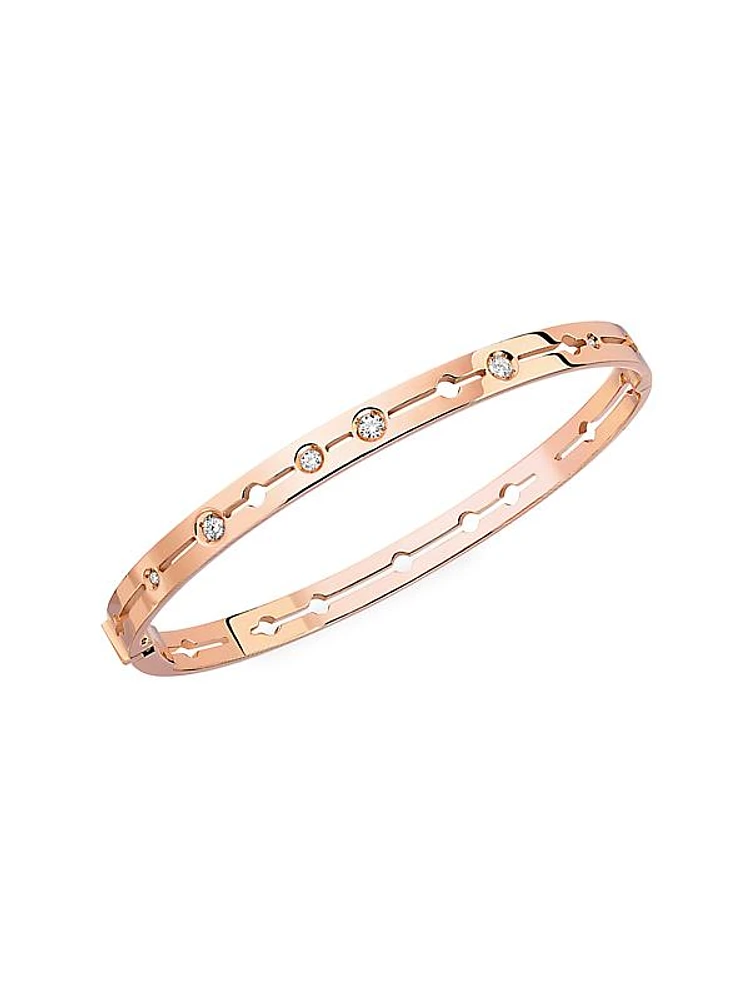 Pulse Dinh Van 18K Rose Gold & Diamond Bangle