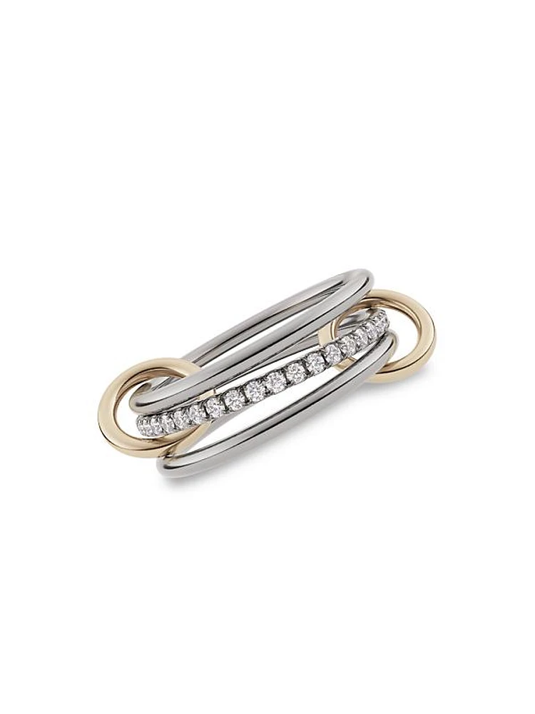 Galaxy 18K Yellow Gold & Diamond Ring