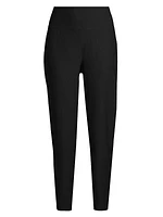 Stretch Crepe High-Waisted Pants