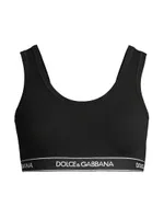 Logo Band Sports Bra