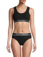 Logo Band Sports Bra