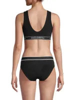 Logo Band Sports Bra