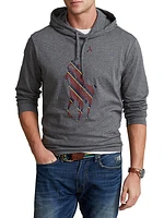 Striped Graphic Hooded Sweatshirt