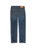 Girl's High-Rise Straight-Leg Jeans