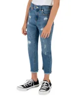 Girl's Distressed Ankle Jeans