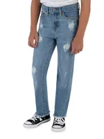 Girl's Distressed Ankle Jeans