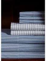 Organic Shirting Stripe Bedding 400 Thread Count Pillowcase