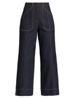 Benji Mid-Rise Wide-Leg Jeans