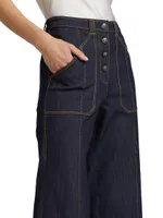 Benji Mid-Rise Wide-Leg Jeans