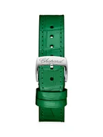 Happy Sport Stainless Steel, 18K Rose Gold, Diamond & Alligator Leather Strap Watch