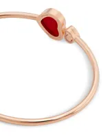 Happy Hearts 18K Rose Gold & Diamond Bangle