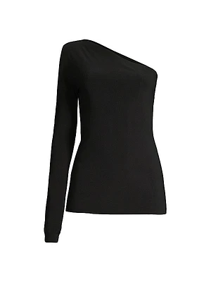 One Shoulder One Sleeve Top