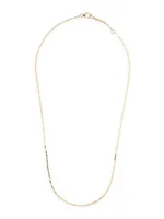 Malibu 14K Yellow Gold Flat-Link Chain Necklace