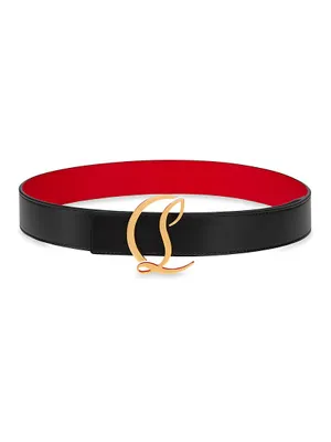 Logo Leather Belt