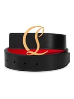 Logo Leather Belt