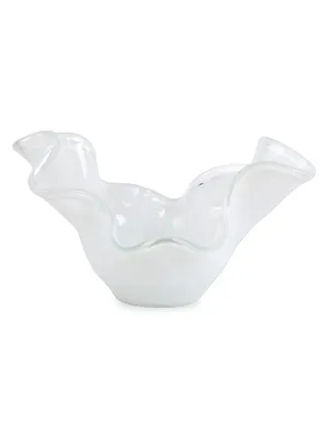 Onda Glass Onda Glass White Medium Bowl