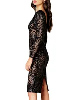 Emery Sequined Scoopback Dress