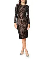 Emery Sequined Scoopback Dress