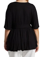 Promenade Layered Short Sleeve Top