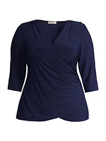 Femme Fatale Faux Wrap Top