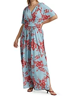 Vienna Short-Sleeve Maxi Dress