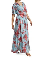 Vienna Short-Sleeve Maxi Dress